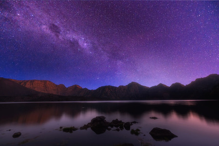 Starry skyの写真素材