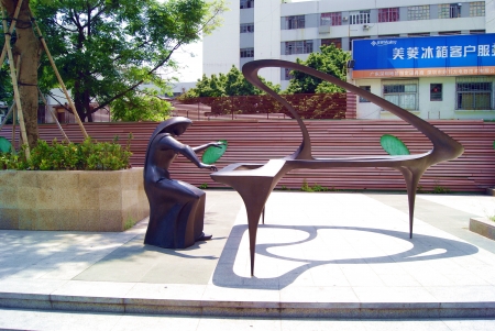 Shenzhen city sculpture のeditorial素材