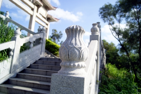 Landscape architecture  stone columns の写真素材