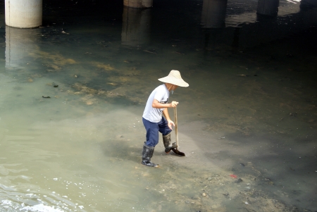 Clean riverbed の写真素材