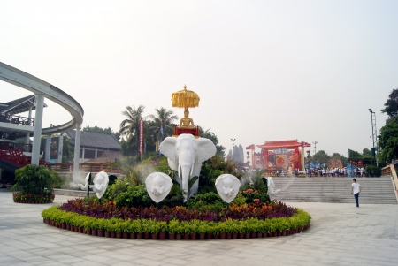 China folk culture villages, China s shenzhen のeditorial素材