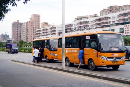 The urban traffic in China, shenzhen 