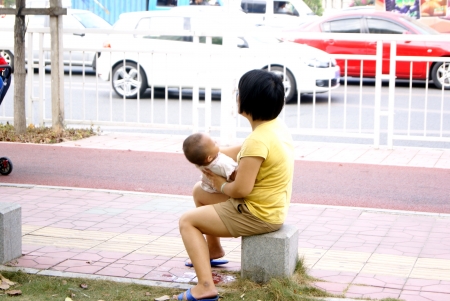 Mother and child の写真素材