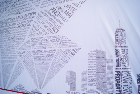 Fence English poster の写真素材