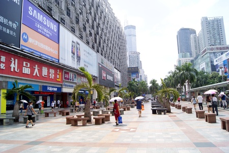 People walking on the streetのeditorial素材