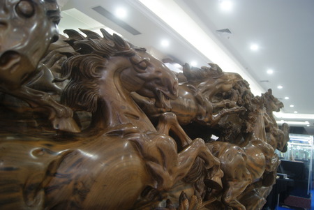 Wood carving artのeditorial素材