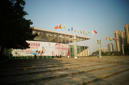 Shenzhen baoan stadium, in Chinaのeditorial素材