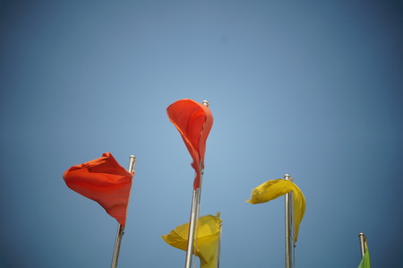 Colorful flagsのeditorial素材