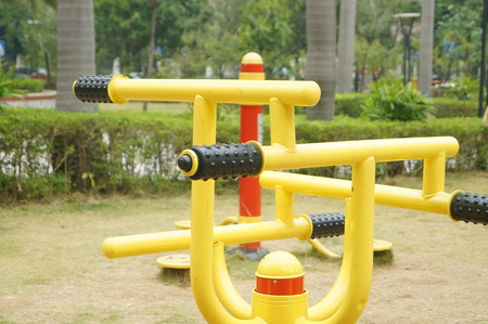 Sports fitness facilities, community park in Shenzhen, China