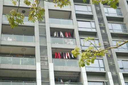 City residential buildings, in Shenzhen, Chinaの写真素材