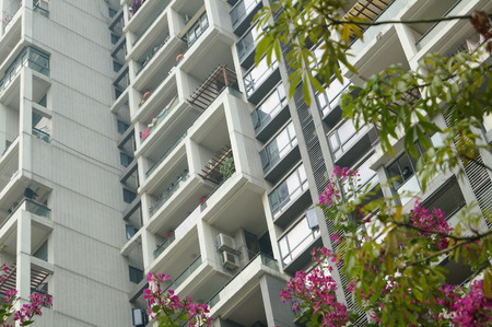 City residential buildings, in Shenzhen, Chinaの写真素材
