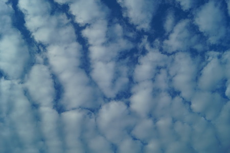 The blue sky and white clouds