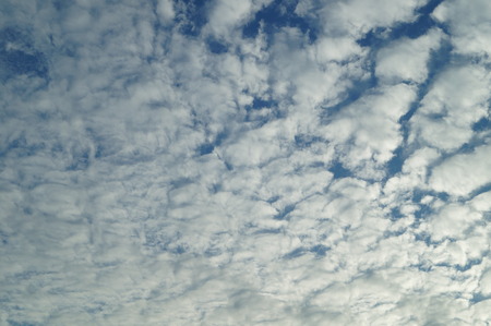 The blue sky and white clouds