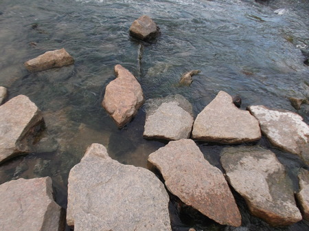 Rivers and stonesの写真素材