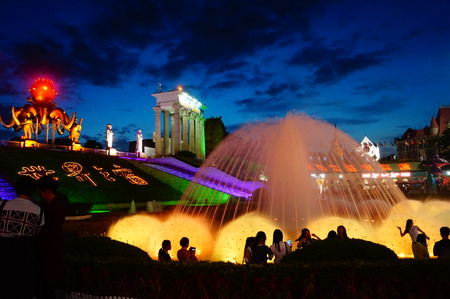 Shenzhen Window of the World Nightのeditorial素材