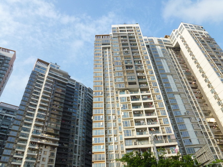 Shenzhen residential building appearance in Chinaの写真素材
