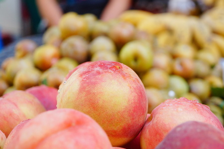 Fresh peachの写真素材