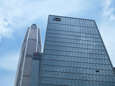 High rise buildings in a city