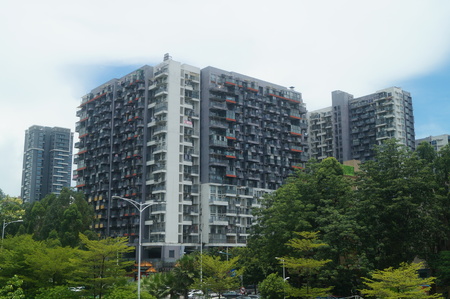 Shenzhen residential building in Chinaのeditorial素材