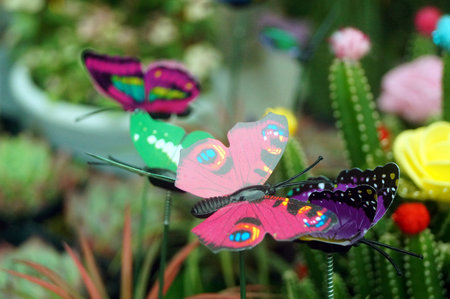 Artificial insects as a decorationの写真素材