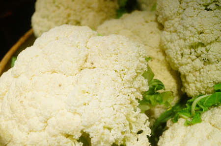 Cauliflower and leafy vegetablesの写真素材