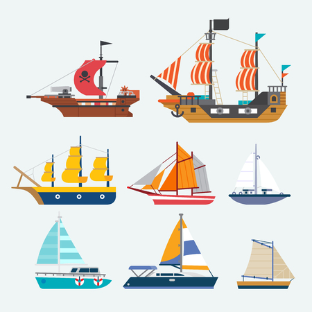 vector of sailboatのイラスト素材
