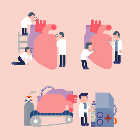 scientists research in laboratoryのイラスト素材