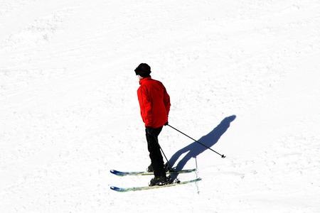 Winter sport holiday in the Alpsの写真素材