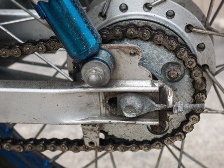 chain motorcycleの写真素材