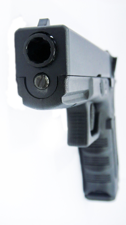 Handgun isolated on white background
