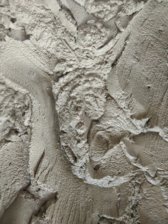 back ground texture of plaster cement and glue cement mix in mixer mortar for plastererの写真素材