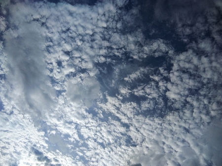 cloudy and blue sky with copy space