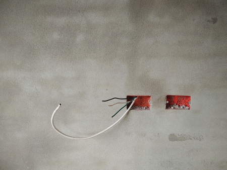 wire in electric switch and plug pot interior design