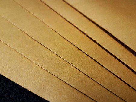 Document envelope on black backgroundの写真素材