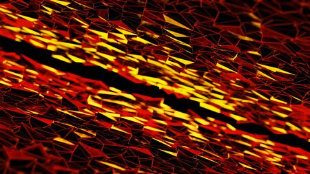 3D illustration of shattering background for background,selective focusの写真素材