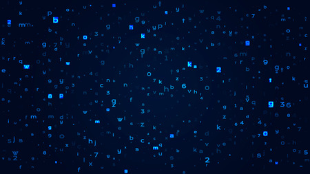 Abstract Technology Background. Cryptography or Cyberspace Concept.のイラスト素材
