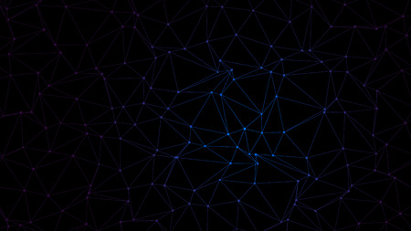 Trendy Polygonal Triangle Technology on Dark BG