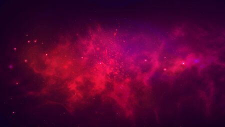 Vector cosmic illustration. Colorful space background