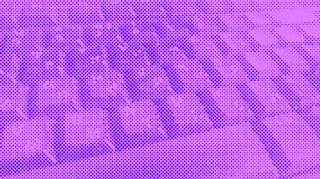 Abstract Technology Background with Keyboard. Duotone Halftone Vectorのイラスト素材