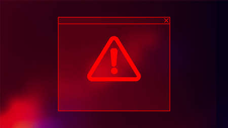 Abstract Technology Dark Red Background. Cyber Attack, Ransomware, Malware Scareware