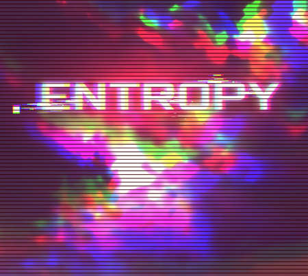 Digital Glitch Effect Vector Abstract Background. Dynamic Vivid Color Striped Illustration