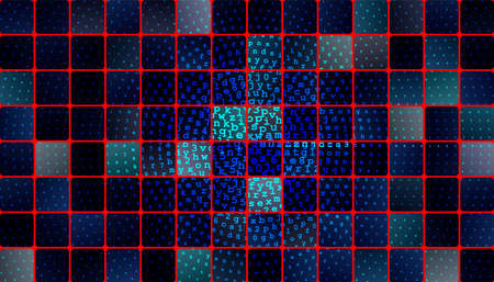 Vector illustration digital technology backgroundのイラスト素材