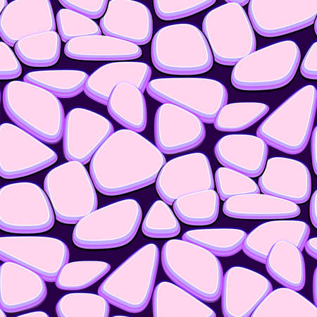 Seamless stone texture for game development in casual cartoon styleのイラスト素材