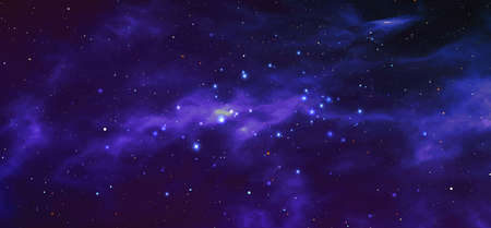 Space background with nebulae and stars. 3d rendering.