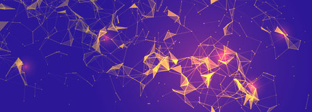 Vector futuristic technology background. Digital network concept. Big data analysisのイラスト素材