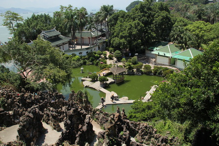 Landscape of garden in Gulangyu, Xiamenのeditorial素材
