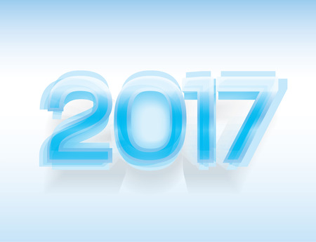 Happy new year 2017 vector background for   Greeting Card, Calendar Cover, Website   landing page.のイラスト素材
