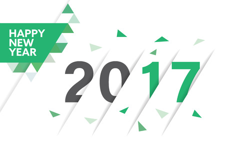 Happy new year 2017 vector background for   Greeting Card, Calendar Cover, Website   landing page.