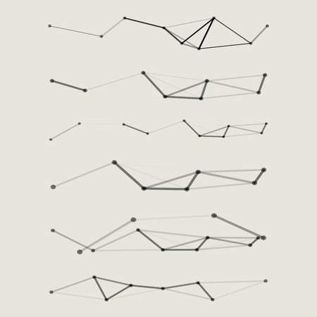Set of abstract geometric shapes.のイラスト素材