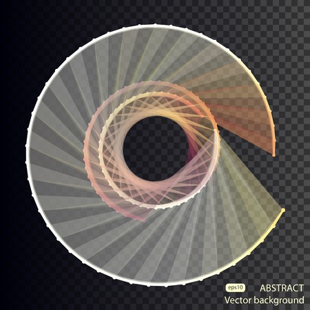 Abstract vector mesh spheres. Futuristic technology low poly style. Elegant dots background for business presentations. Flying debris lines. Illustration eps10のイラスト素材